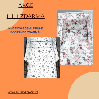 1 + 1 ZDARMA !!! Vlož do košíku jedno 2- dílné povlečení (120x90, 135x100 nebo 140x200) a v poznámce u platby napiš název...